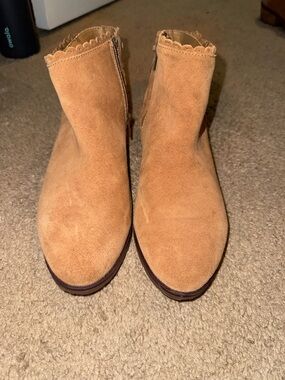 Jack Rogers Tan Suede Ankle Boots